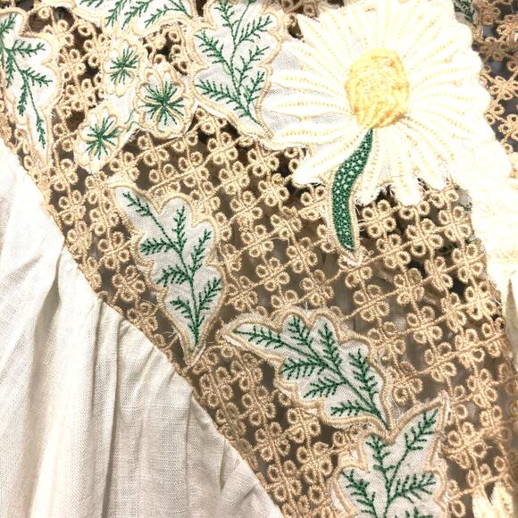 Free People Chain Of Daisies Tunic Mini Dress Size M $228 - Picture 5 of 7